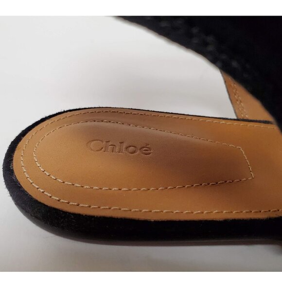 CHLOE SHOES SUEDE LEATHER MID CALF GLADIATOR FOSTER SANDALS sz IT 38 7 US - Picture 10 of 10